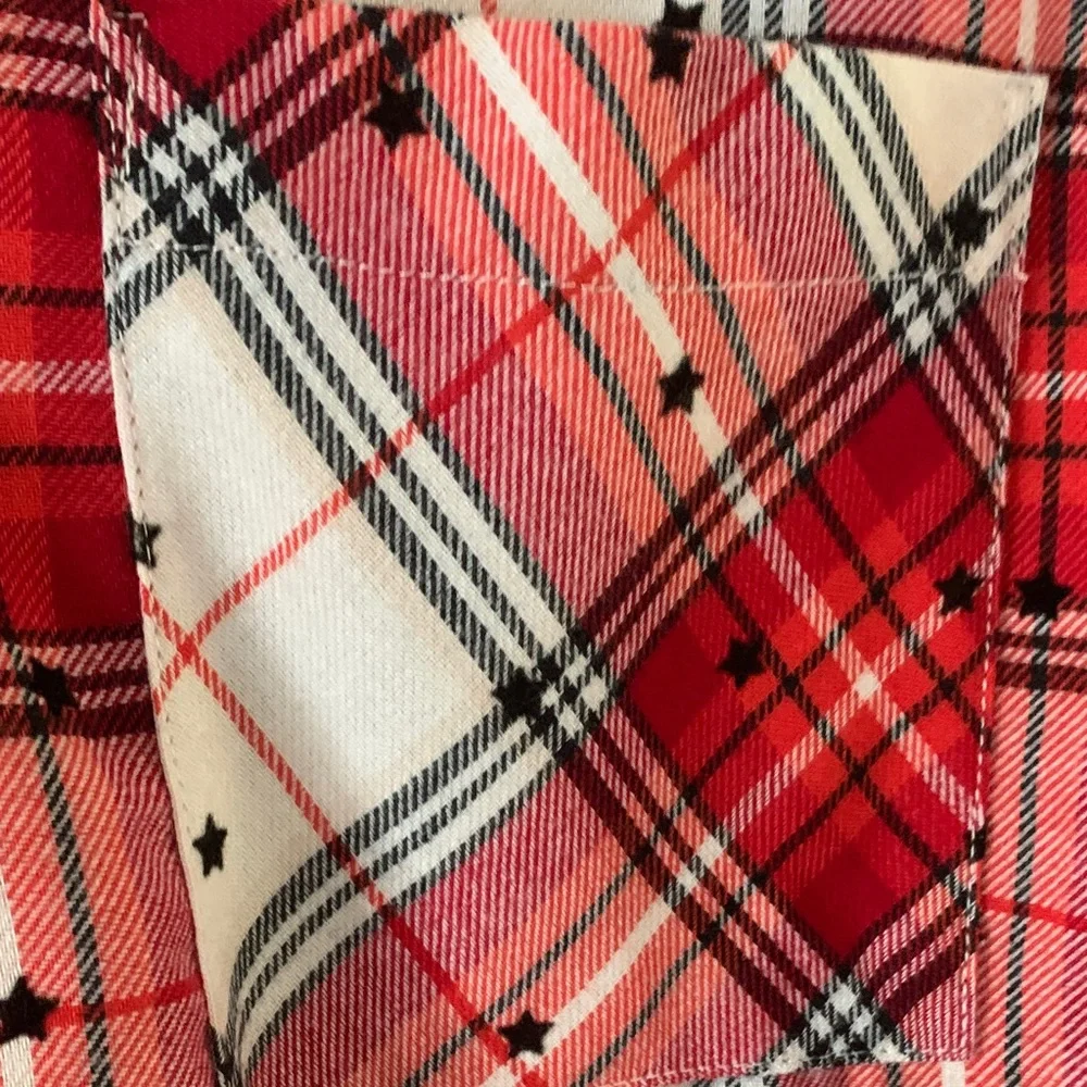 La Vie En Rose Red and White Plaid Nightgown - Picture 7 of 9